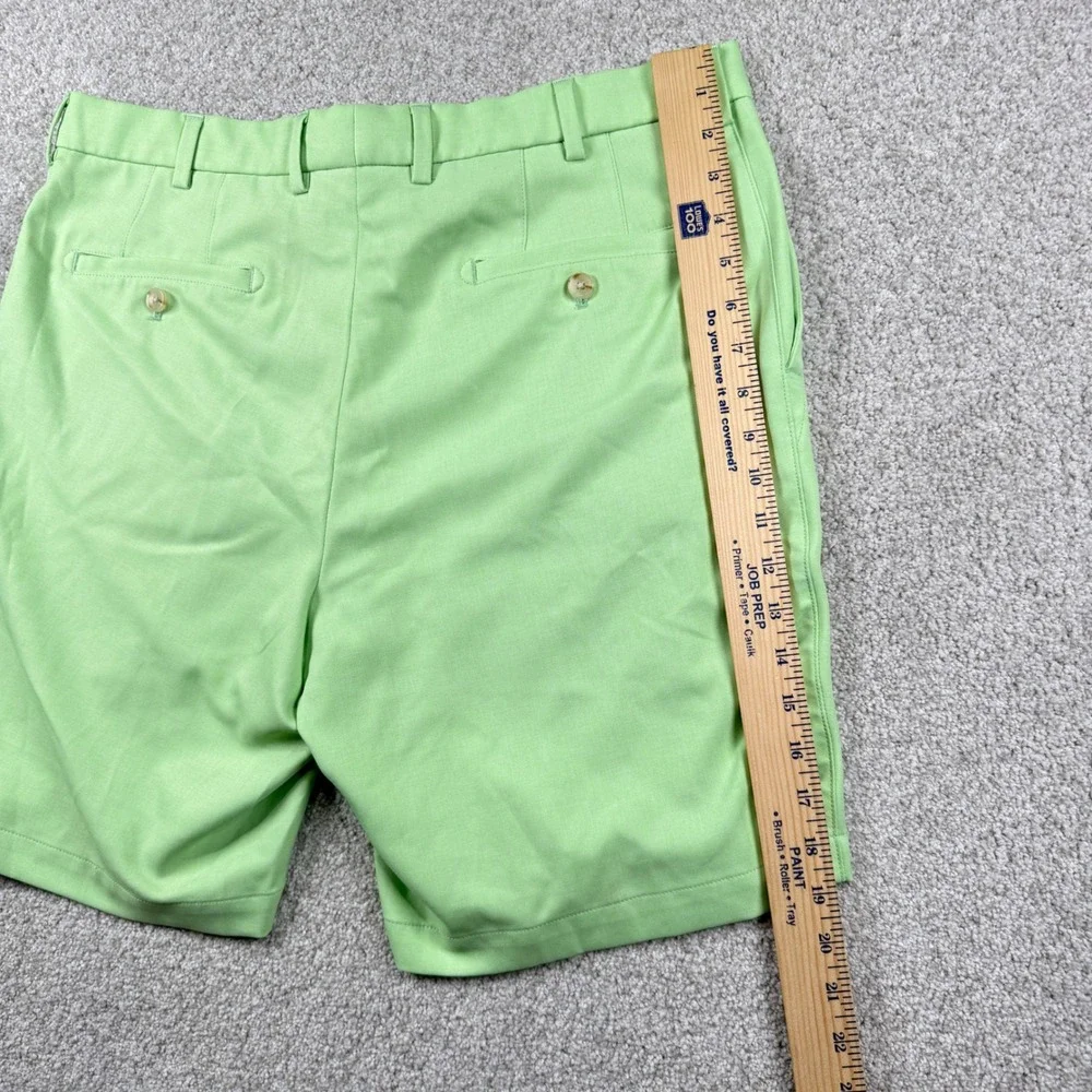 Peter Millar Shorts Mens‎ 35 Lime Green MS22B88 Performance Golf Flat Front